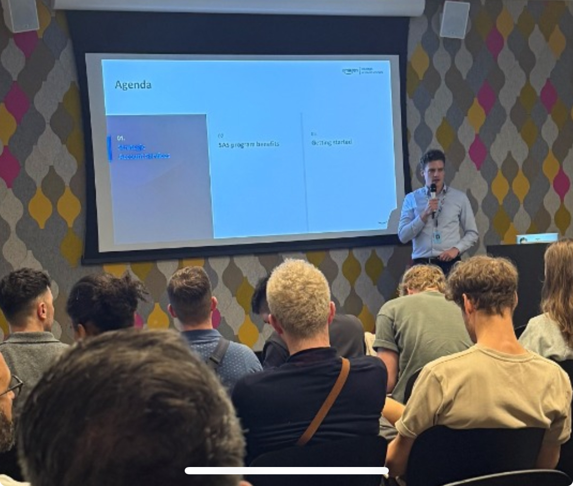 Chris giving a presentation